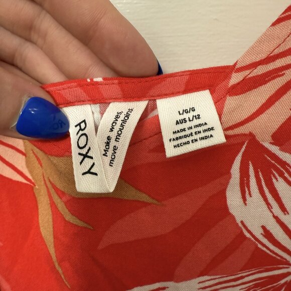 Roxy Floral Print Summer Dress | Large | - Picture 3 of 5